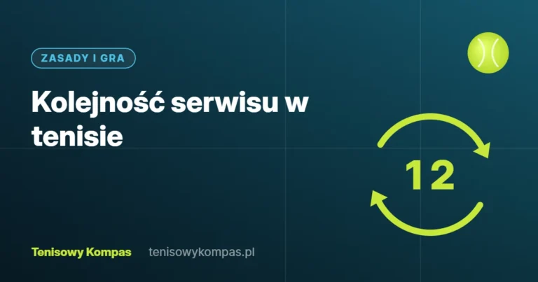 Kolejność serwisu w tenisie – okładka poradnika Tenisowego Kompasu