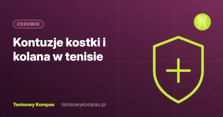 Kontuzje kostki i kolana – okładka poradnika Tenisowego Kompasu