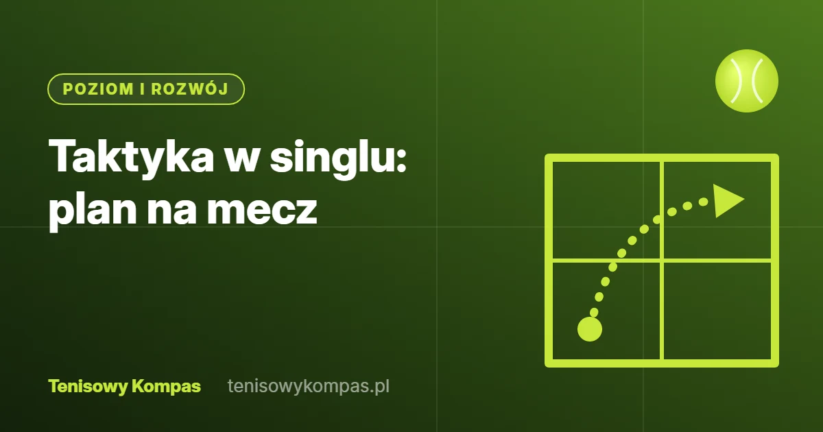 Taktyka w singlu – okładka poradnika Tenisowego Kompasu