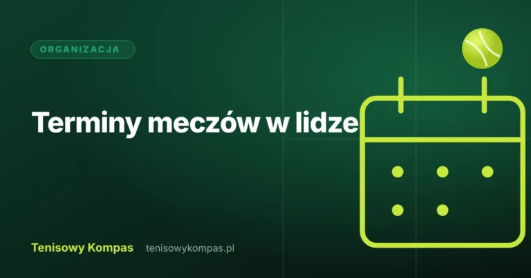 Kalendarz kolejek w lidze tenisowej
