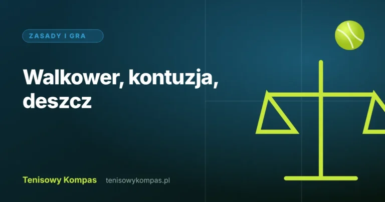 Sporne sytuacje w lidze tenisowej: walkower, kontuzja, deszcz